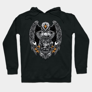 eagle biker society Hoodie